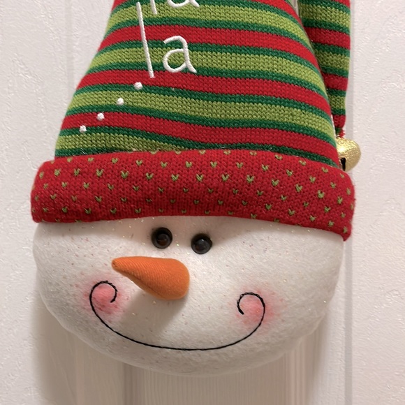Smiling Snowman Door Hanger - Picture 2 of 3